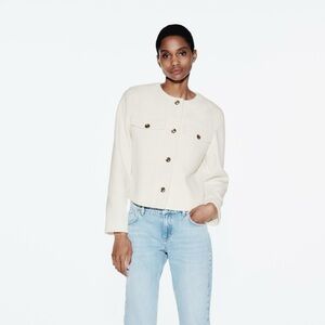 Zara Cropped Soft Jacket